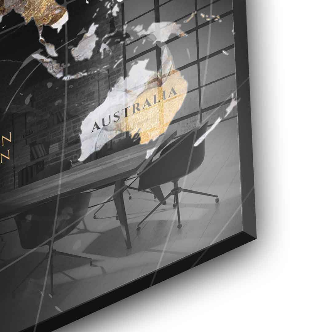 DOTCOMCANVAS 24K Feingold Bild Abstract Country Collection - 24K Feingold