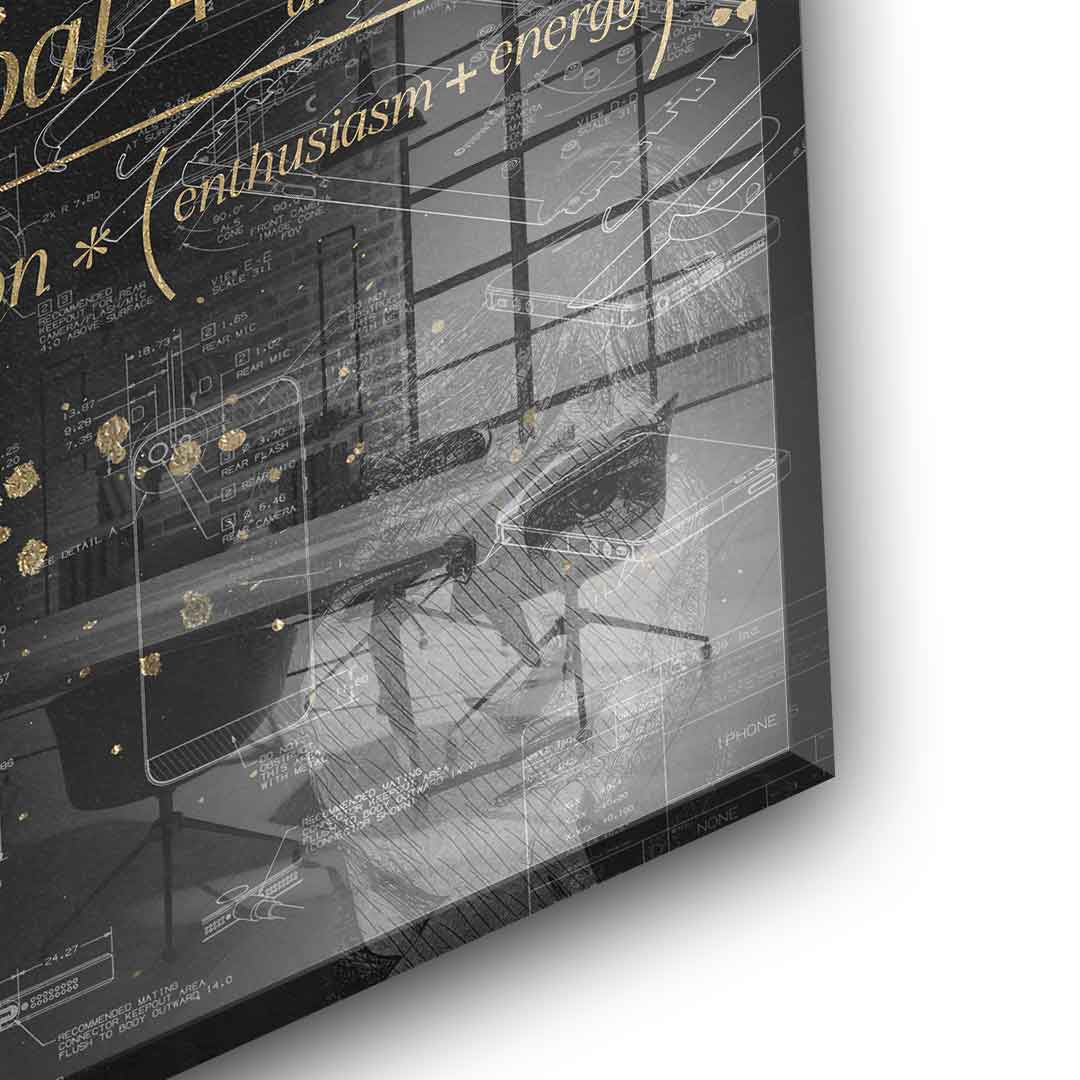 DOTCOMCANVAS 24K Feingold Bild Vision - 24K Feingold