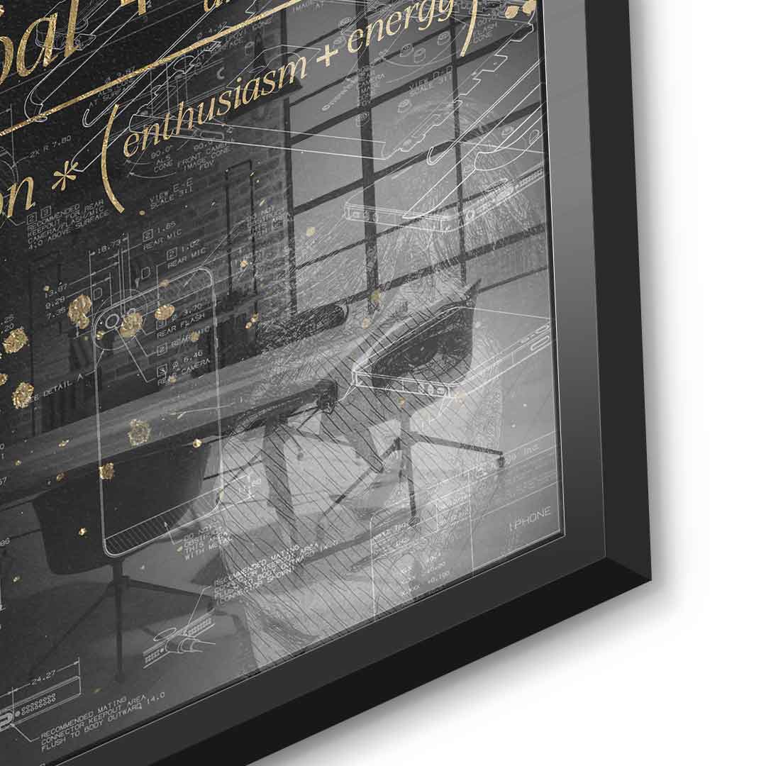 DOTCOMCANVAS 24K Feingold Bild Vision - 24K Feingold
