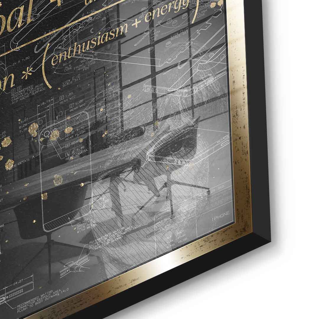 DOTCOMCANVAS 24K Feingold Bild Vision - 24K Feingold