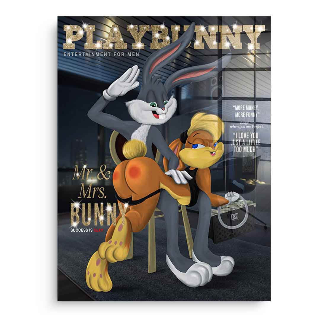 DOTCOMCANVAS 24K Feingold Bild Playbunny - 24K Feingold