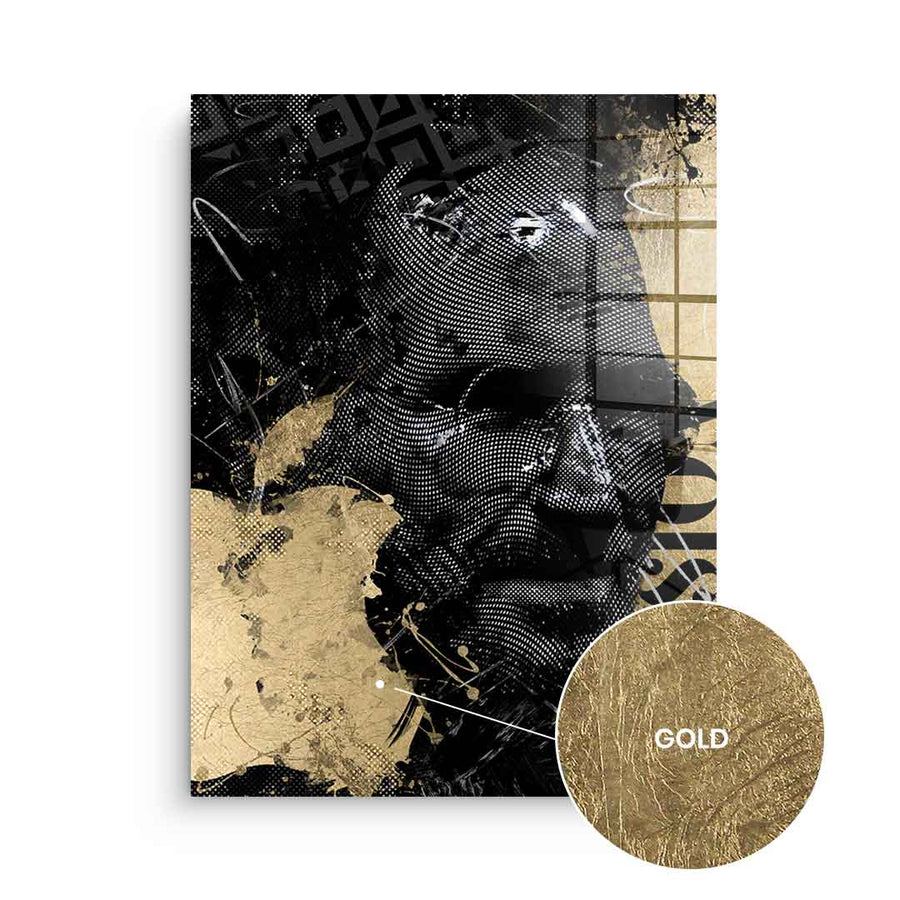 DOTCOMCANVAS 24K Feingold Bild Luxury Steve - 24K Feingold