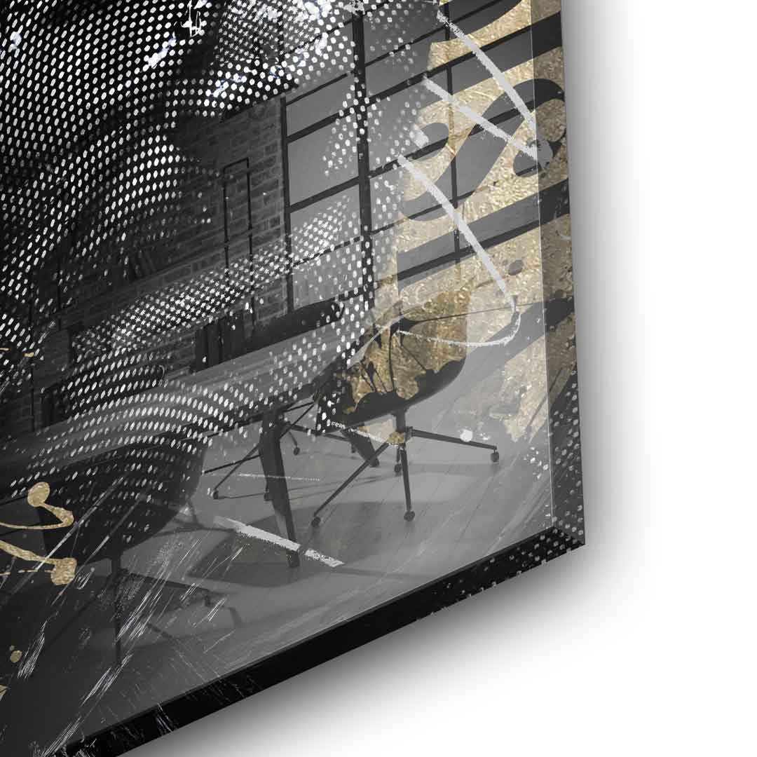 DOTCOMCANVAS 24K Feingold Bild Luxury Steve - 24K Feingold