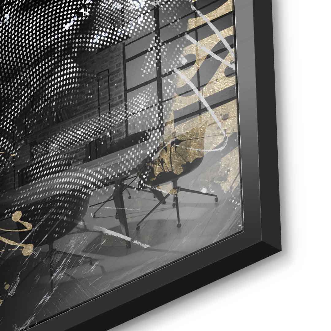 DOTCOMCANVAS 24K Feingold Bild Luxury Steve - 24K Feingold