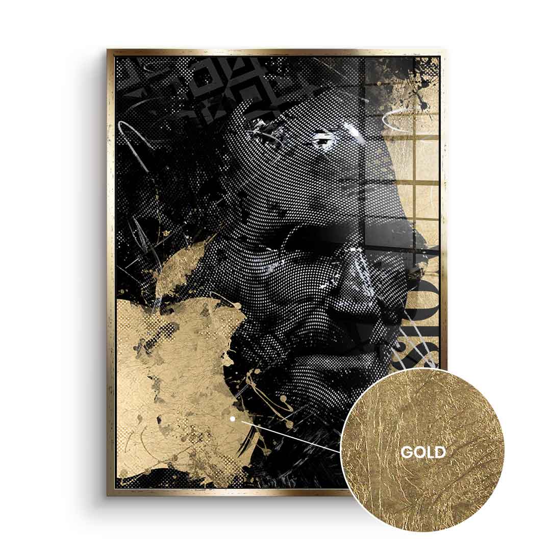 DOTCOMCANVAS 24K Feingold Bild Luxury Steve - 24K Feingold