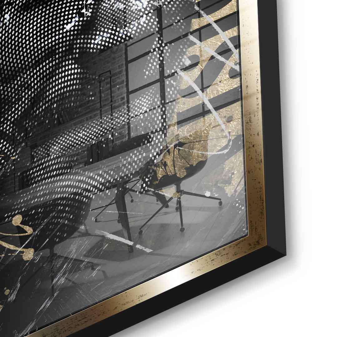 DOTCOMCANVAS 24K Feingold Bild Luxury Steve - 24K Feingold