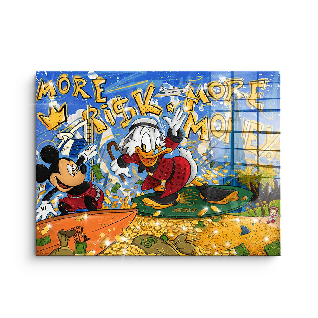 DOTCOMCANVAS 24K Feingold Bild Surfing in Dubai - 24K Feingold