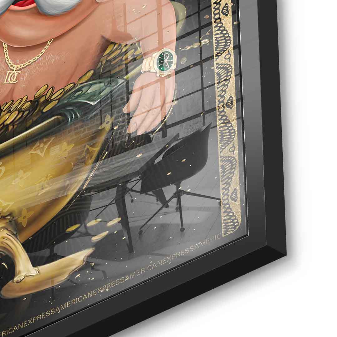 DOTCOMCANVAS 24K Feingold Bild Save Water DCC Edition - 24K Feingold