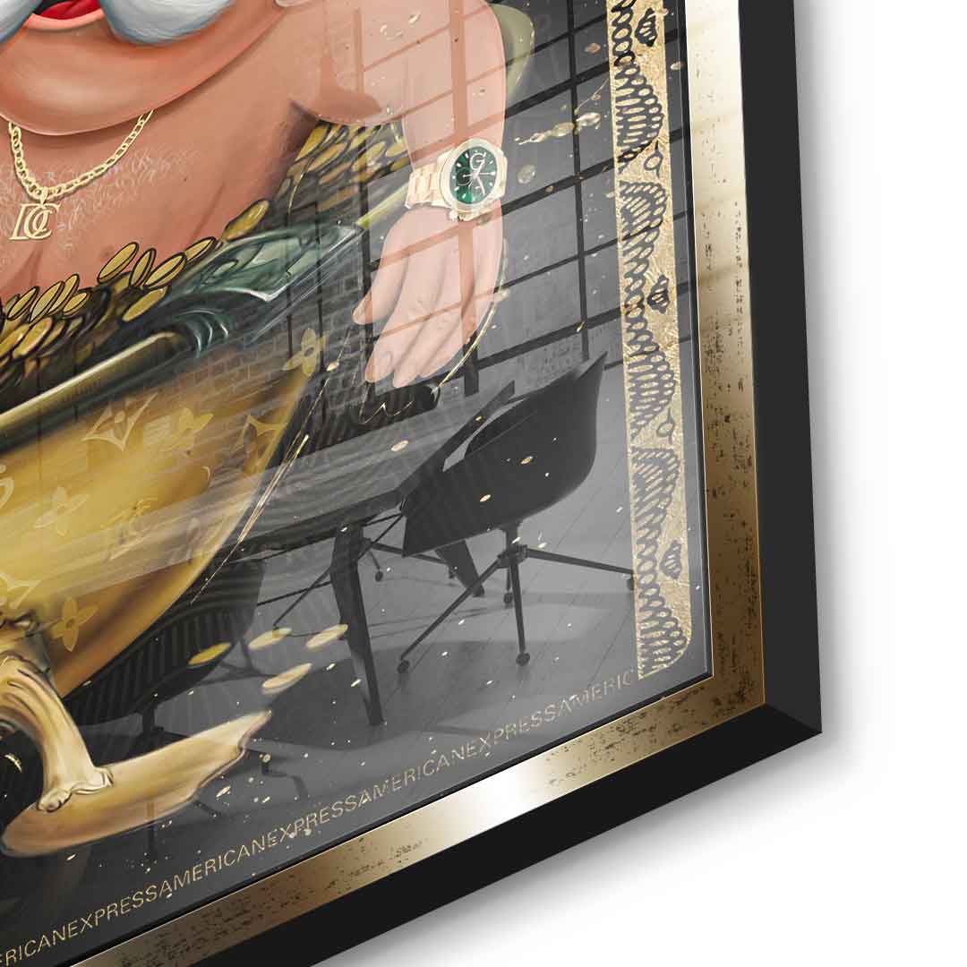 DOTCOMCANVAS 24K Feingold Bild Save Water DCC Edition - 24K Feingold