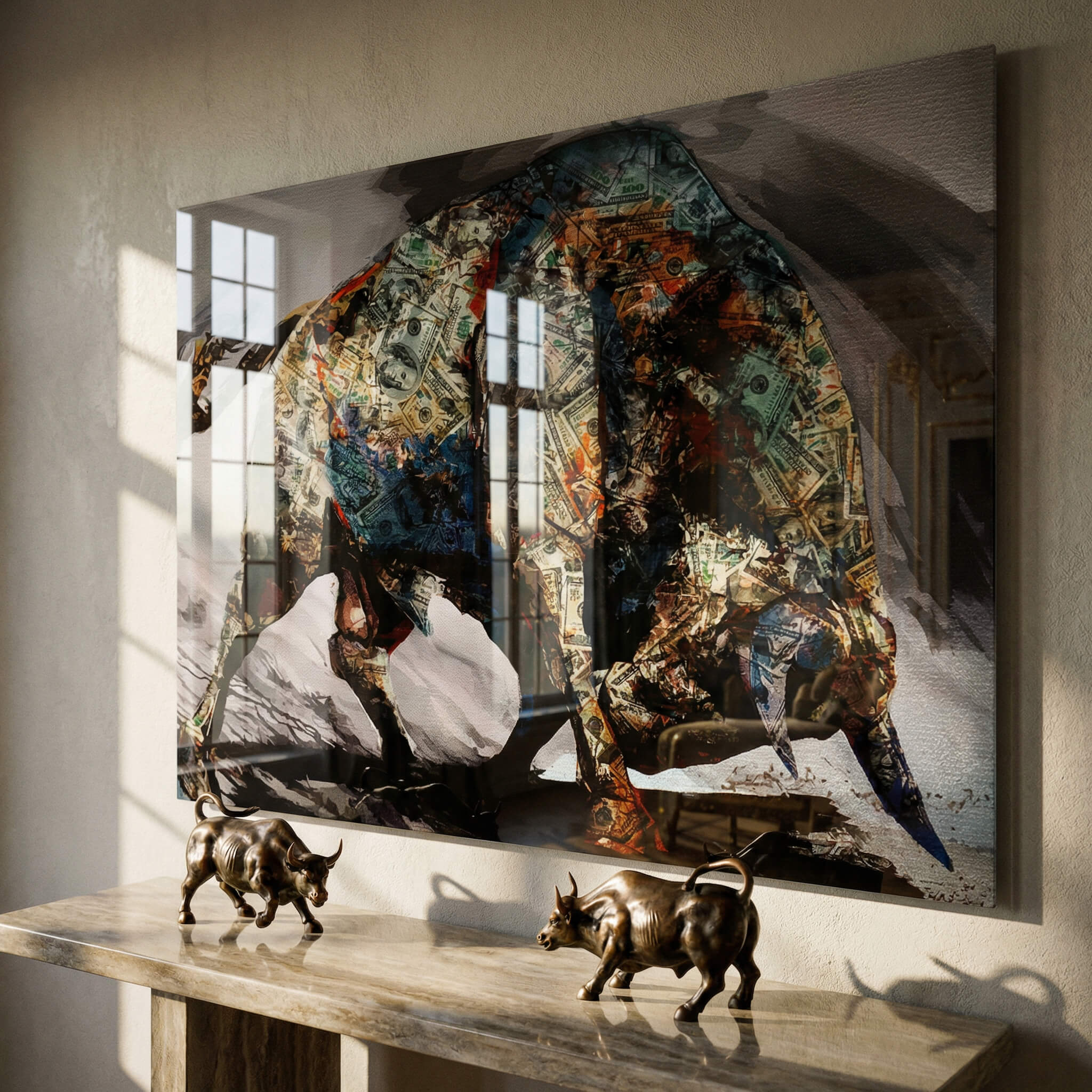 Money Bull - Acrylglas