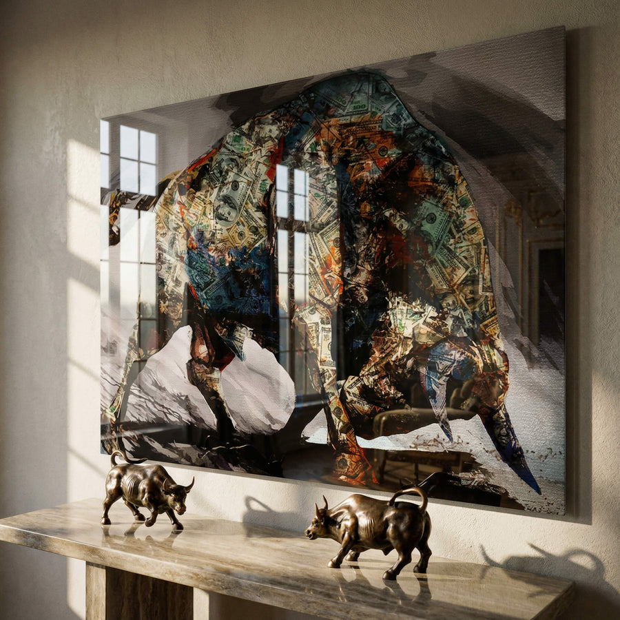 Money Bull - Acrylglas