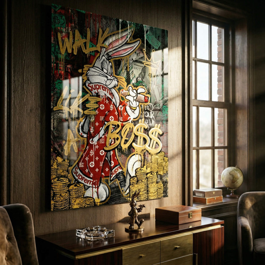 WALK LIK€ A BO$$ - Acrylglas