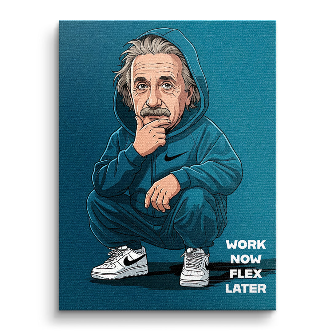 Einstein Swag Leinwandbild