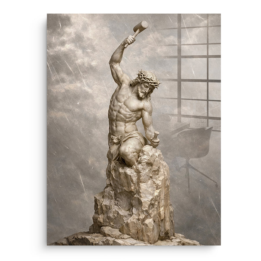 Jesus Sculpture - Acrylic Glass – front