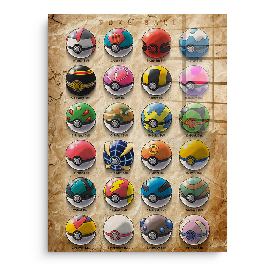 Monster Balls - Acrylic Glass – front