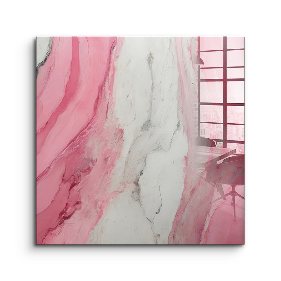 Candyfloss Marble - Acrylic Glass – front