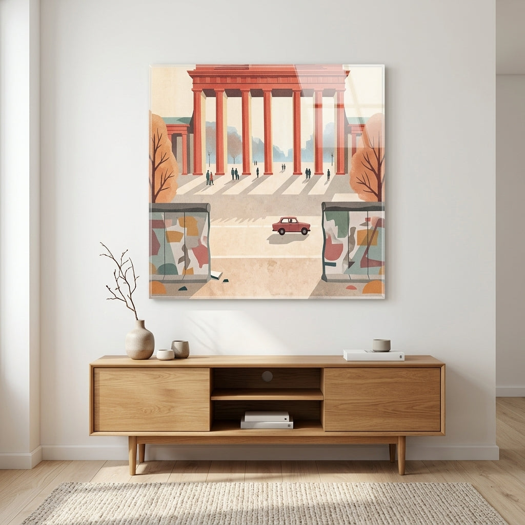 DOTCOMCANVAS® Berlin Acrylglasbild im Wohnraum