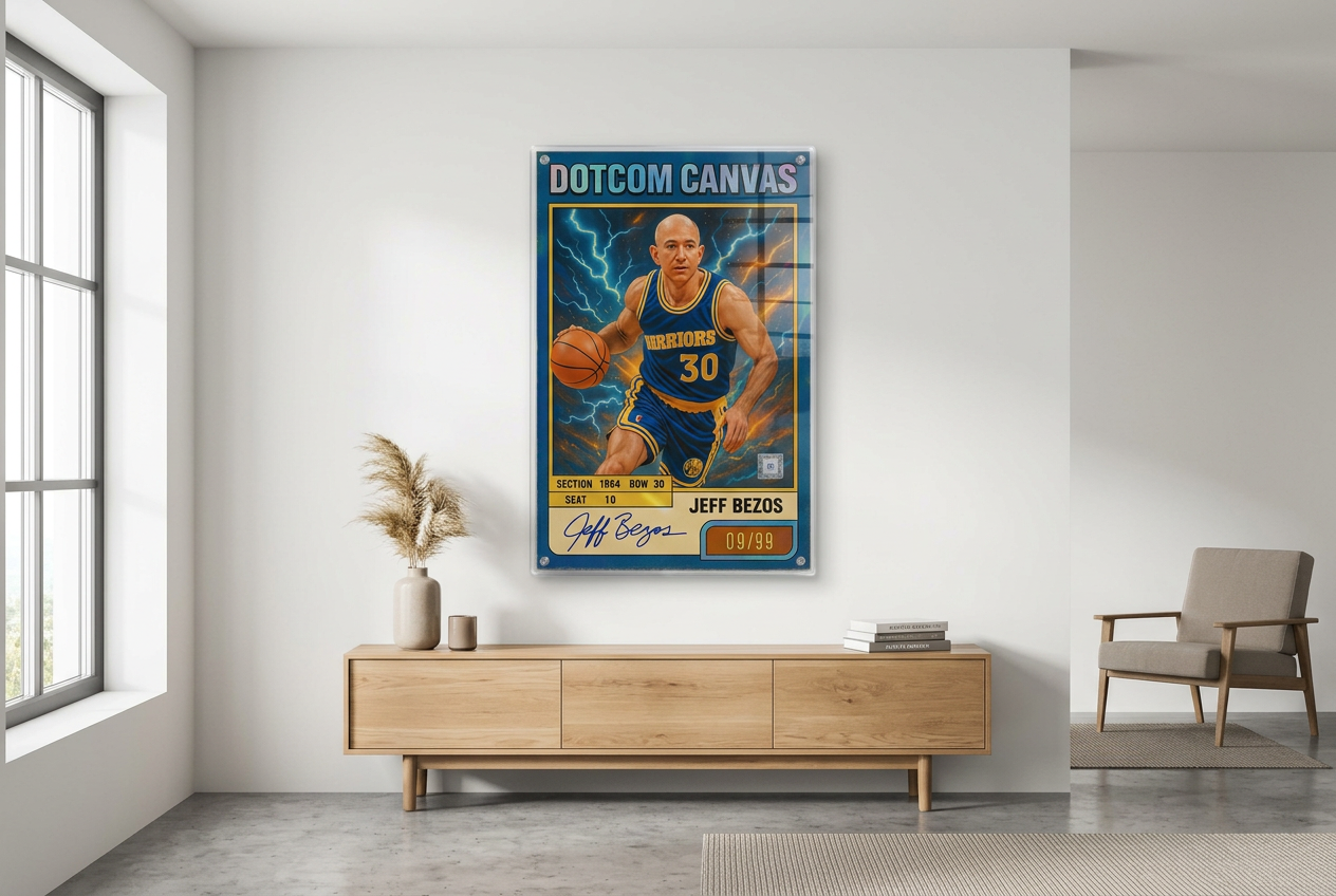 3461 Jeff Bezos Basketball Card Acrylglas Room