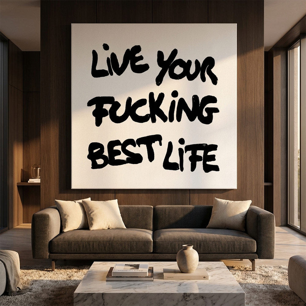 live your f***ing best life Poster – Ansicht 2