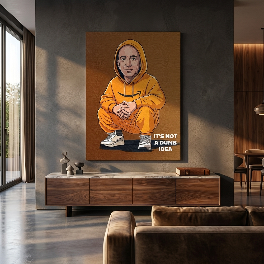 Jeff Bezos Swag Leinwandbild Leinwandbild – Ansicht 2