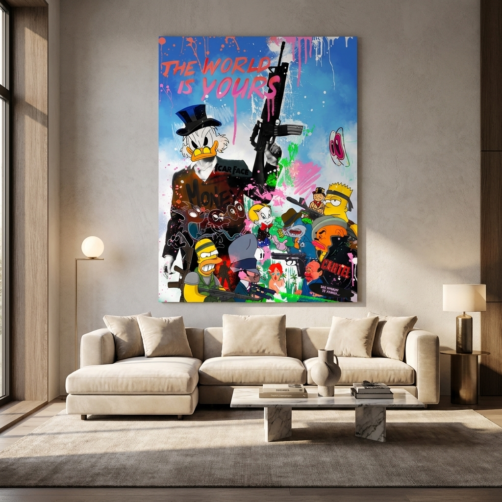 Cartoon Cartel - Poster Room mockup