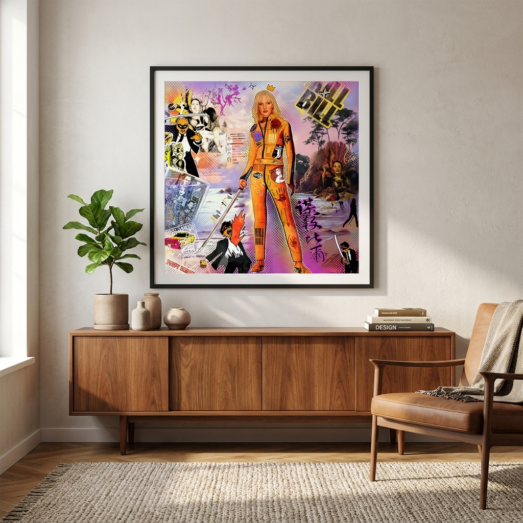 DOTCOMCANVAS Yellow Vengeance Leinwandbild Raumansicht