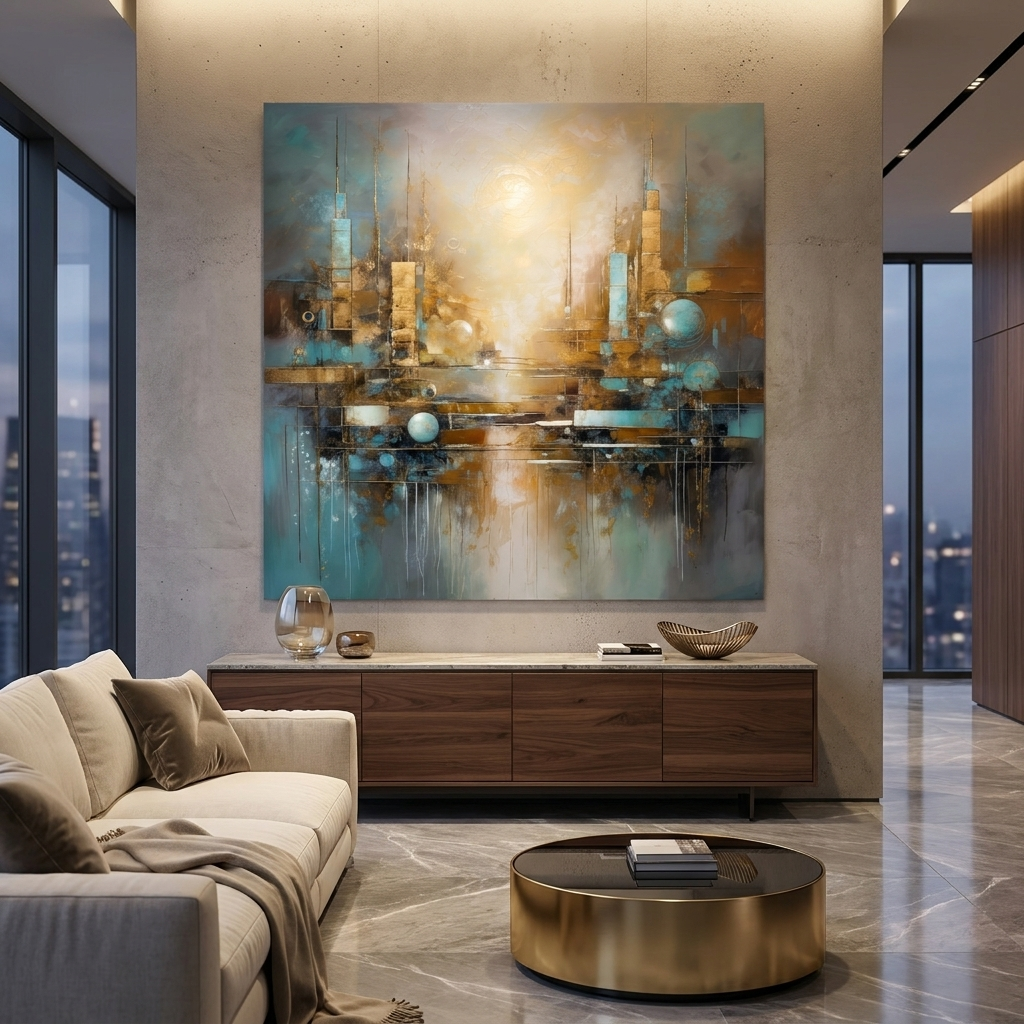 DOTCOMCANVAS The Metallic Oasis Poster Room