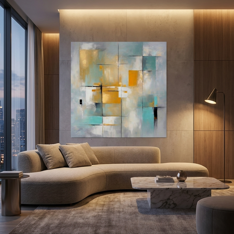DOTCOMCANVAS Mosaic Arrangement Poster Room
