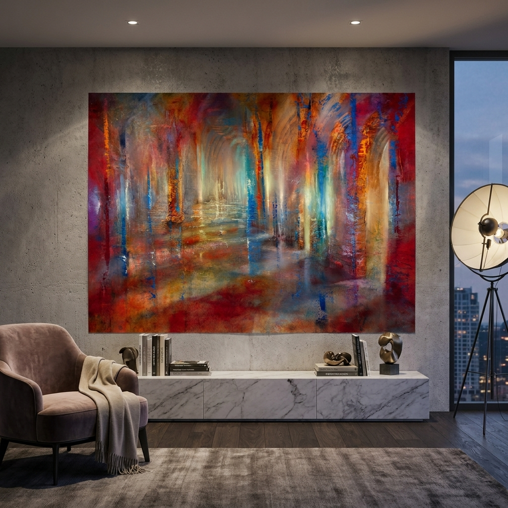 DOTCOMCANVAS Echoes of Golden Light Poster Room