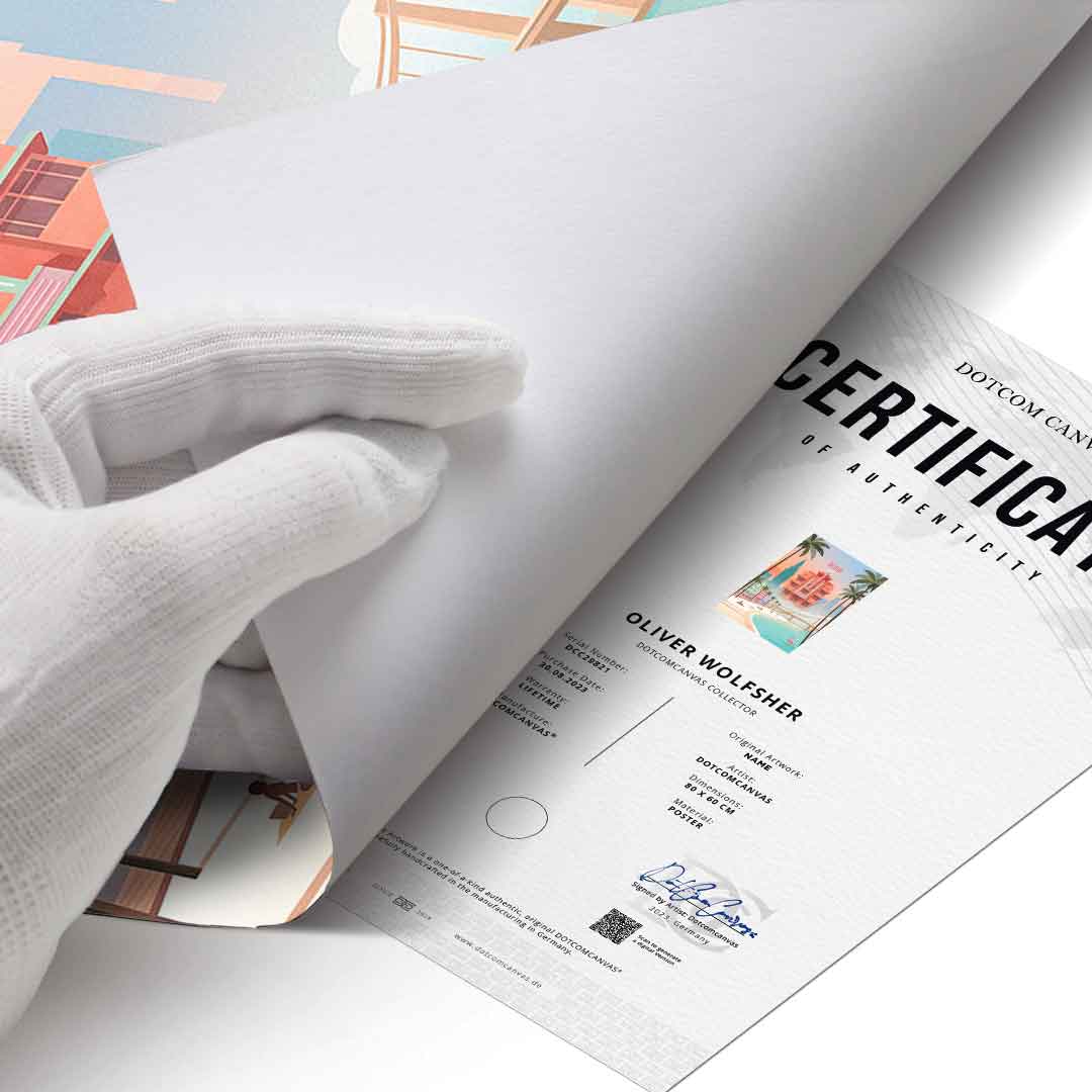 Miami Poster Certificat-Vertical