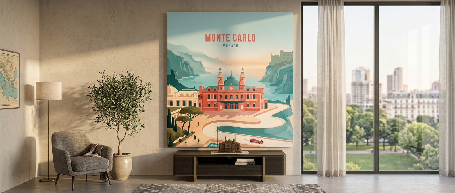 Monte Carlo Leinwandbild Website Banner