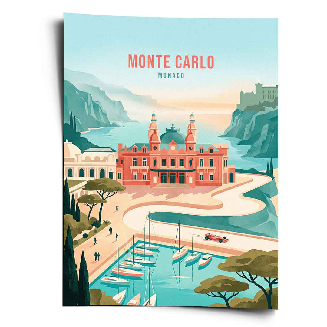 DOTCOMCANVAS Monte Carlo Poster Vorderansicht