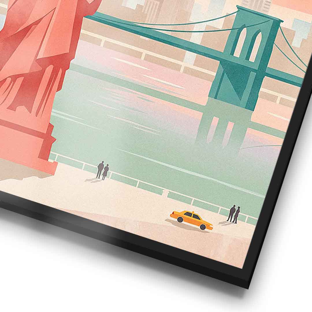 DOTCOMCANVAS New York Poster Bilderrahmen Detail
