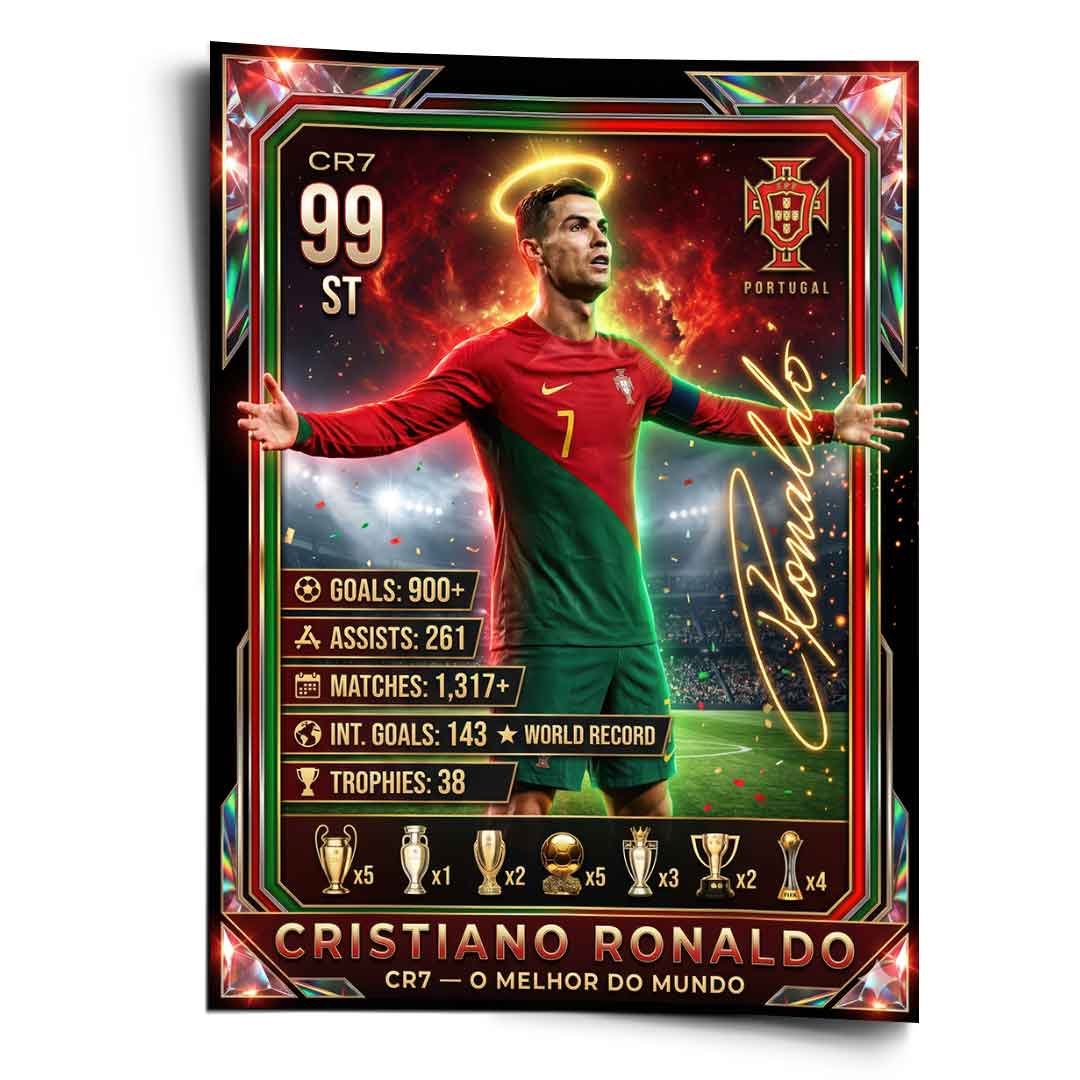 Ronaldo Trade Card Poster
