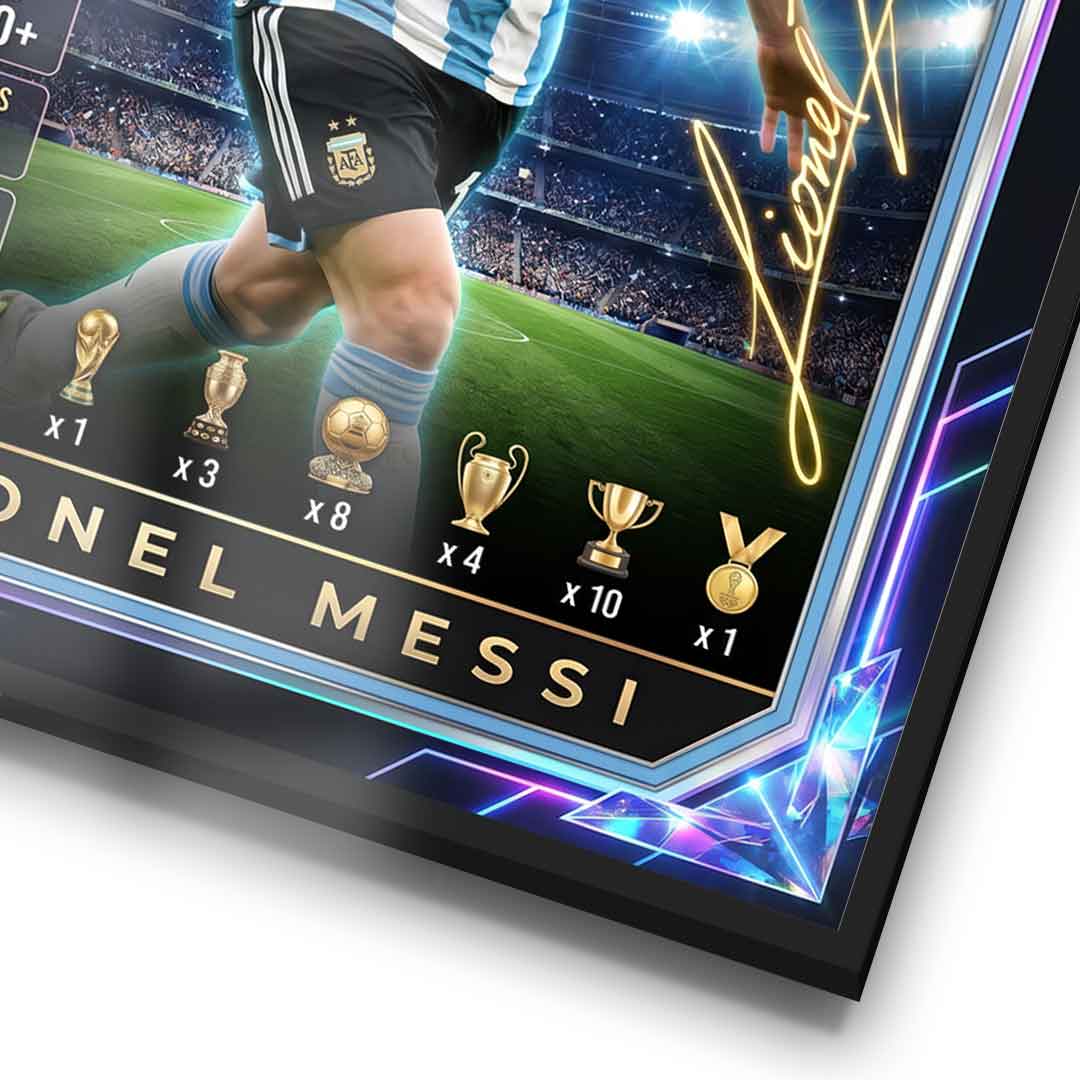 Messi Trade Card Poster Detail