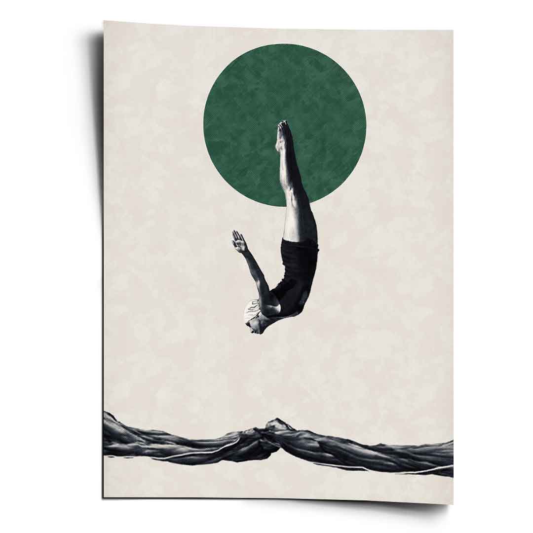 DOTCOMCANVAS® Dive Poster – Vorderansicht
