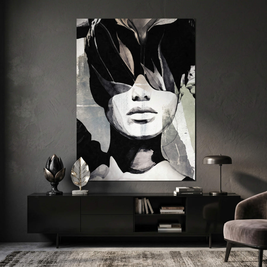 DOTCOMCANVAS® Abstract intergration Poster – im Raum