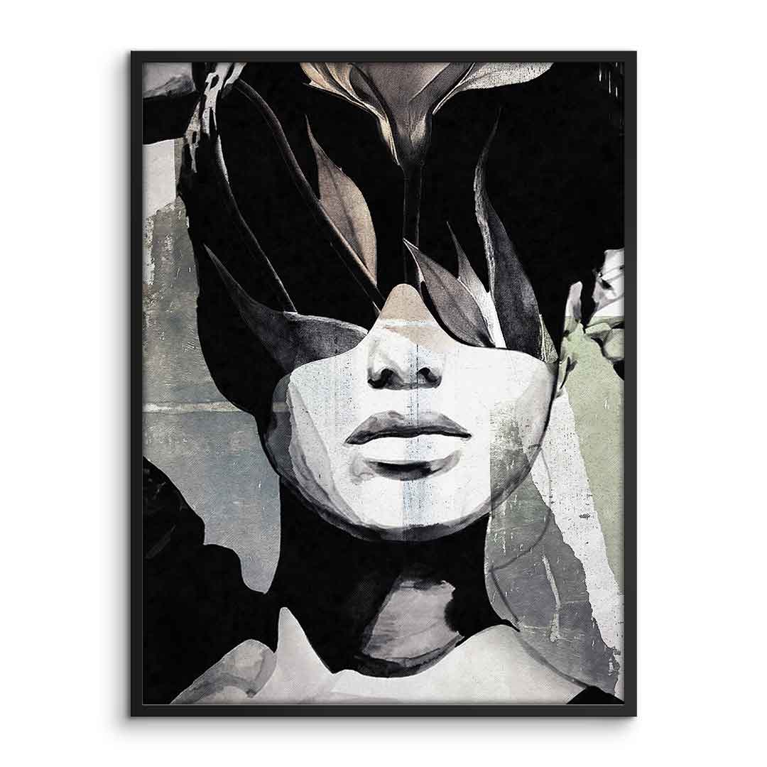 DOTCOMCANVAS® Abstract intergration Poster – gerahmte Vorderansicht