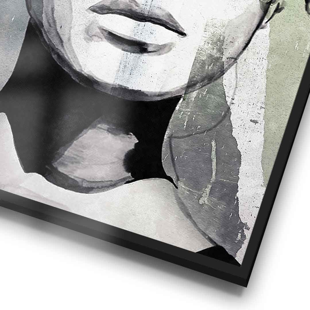 DOTCOMCANVAS® Abstract intergration Poster – gerahmtes Detail