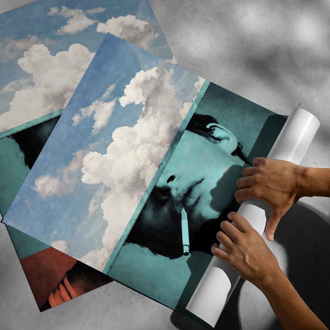 DOTCOMCANVAS® Four layers Poster – Roll-up-Aufsteller