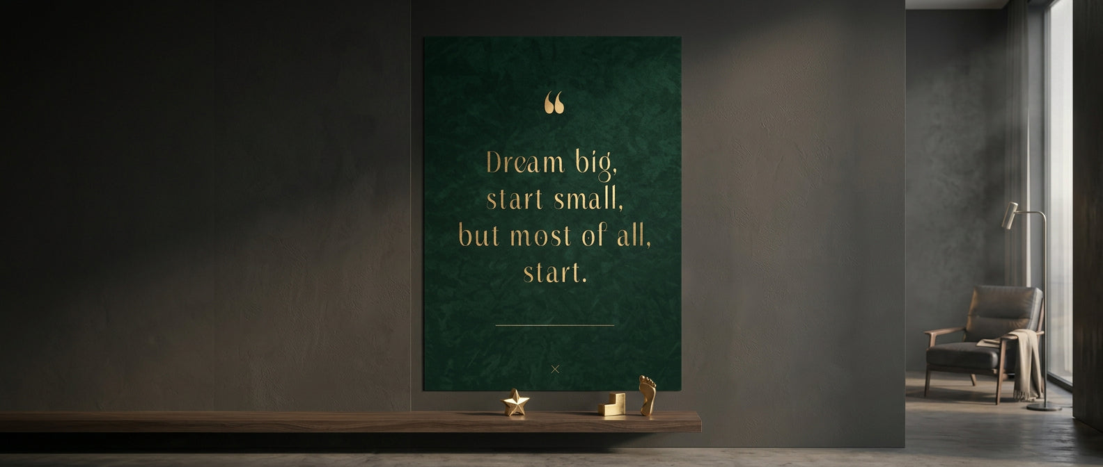 DOTCOMCANVAS Dream Big Poster Website Banner