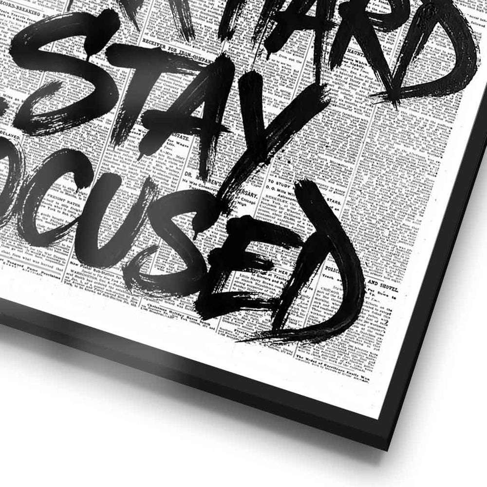 DOTCOMCANVAS Dream big work hard stay focused Poster Detail Rahmen