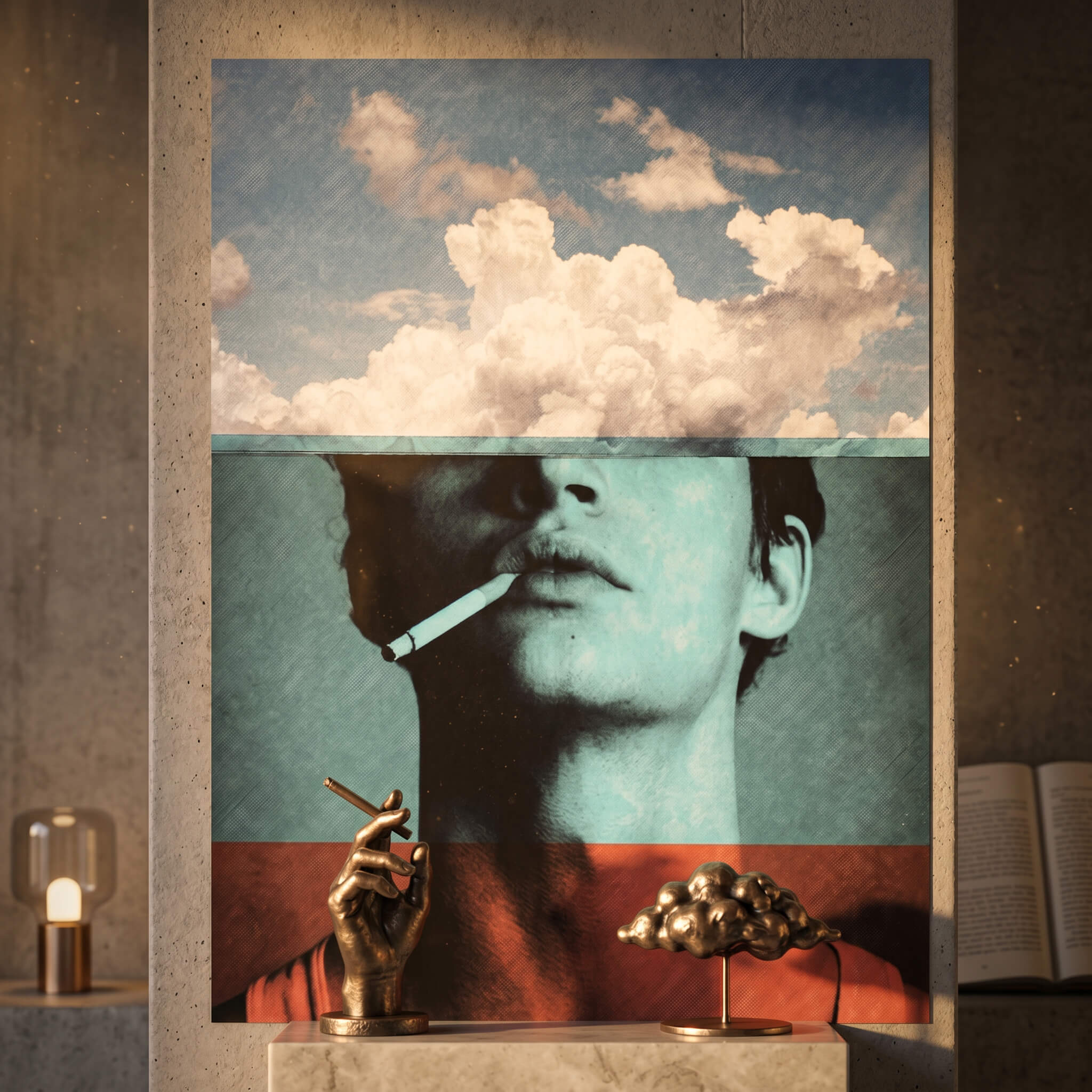 DOTCOMCANVAS® Four layers Poster – im Raum