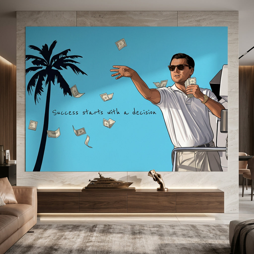 Success starts with a decision Poster Raumansicht