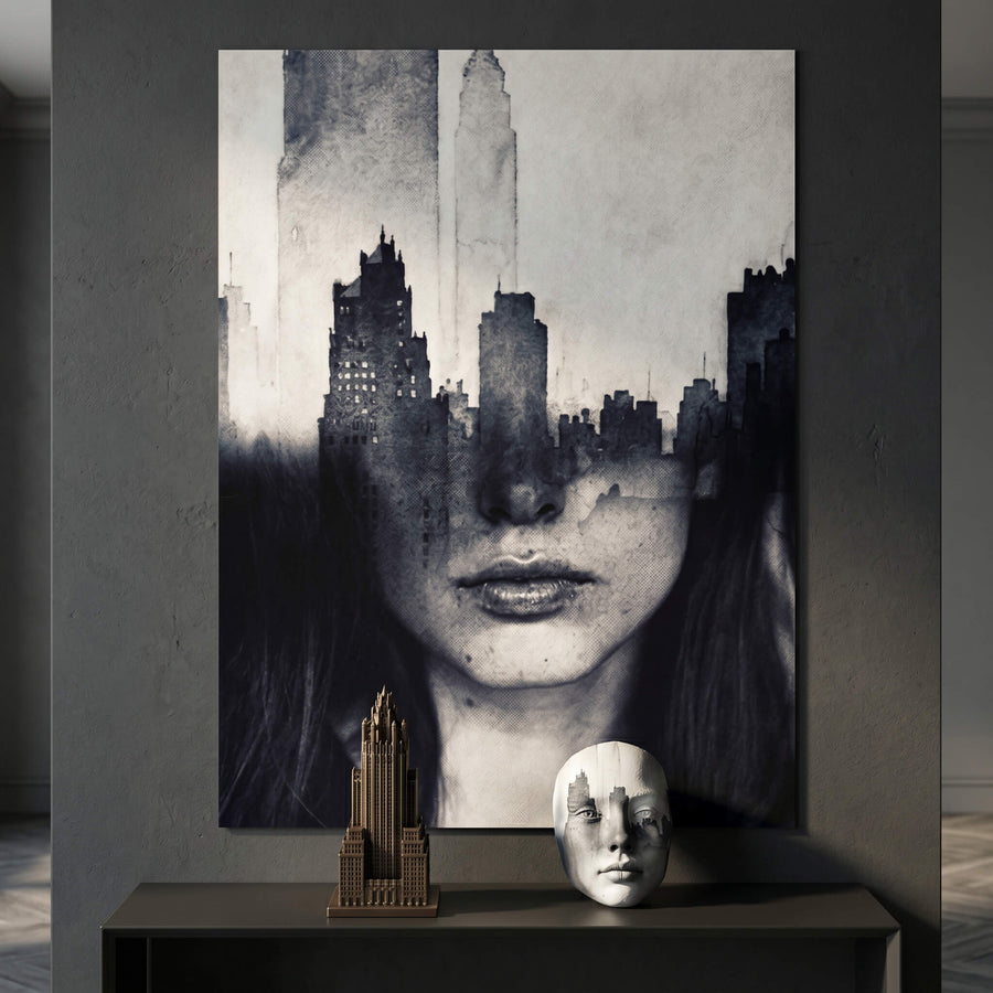 DOTCOMCANVAS® Mind game Poster – im Raum