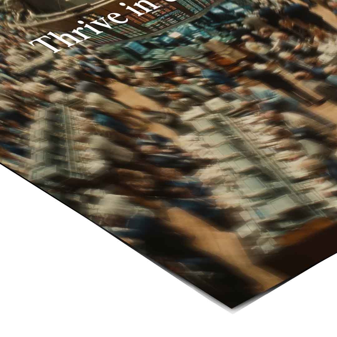 Thrive in Chaos Poster Eck-Detail Hochformat