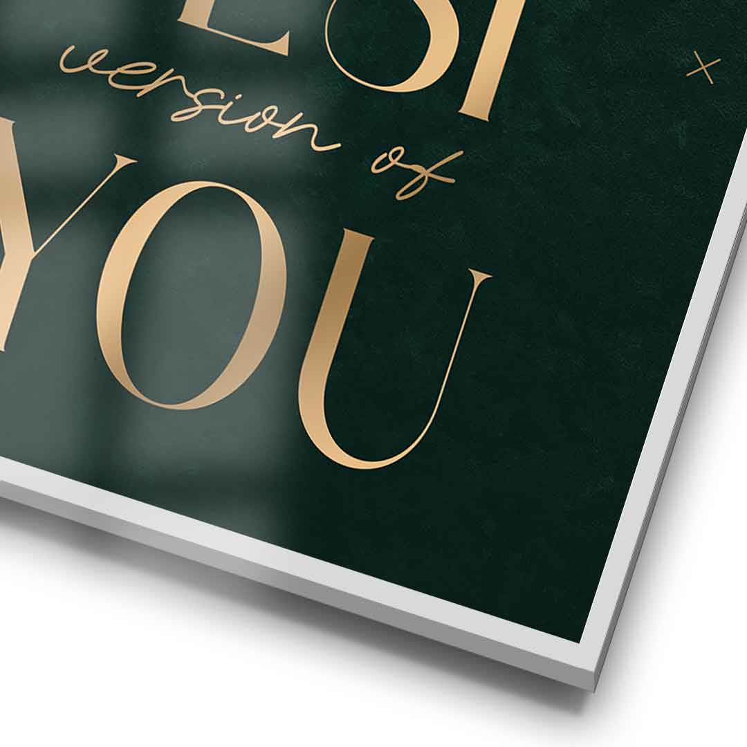 Be the Best Poster Rahmendetail – Motivation Typografie