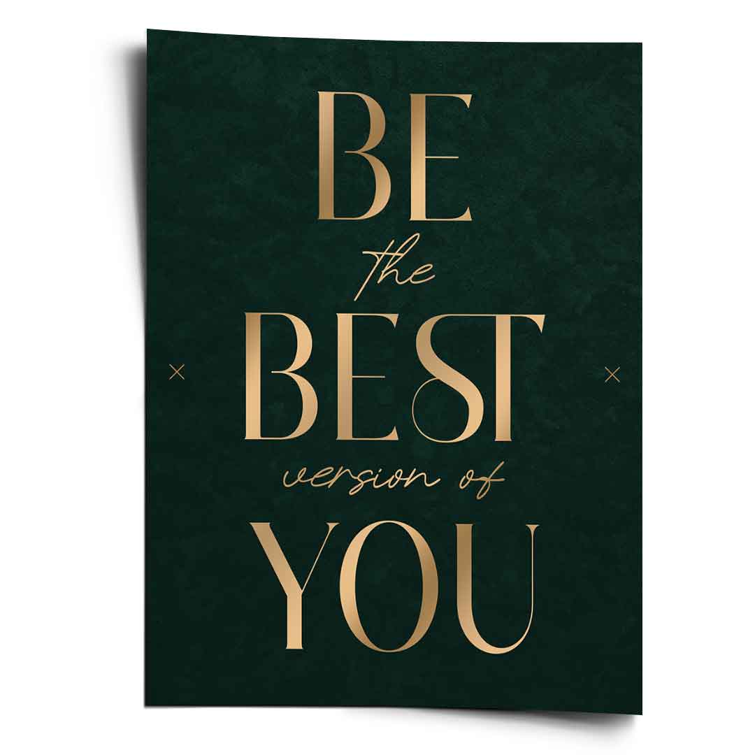 Be the Best Poster – Motivation Typografie