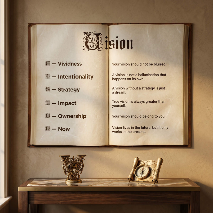 DOTCOMCANVAS® Vision Book Poster – im Raum