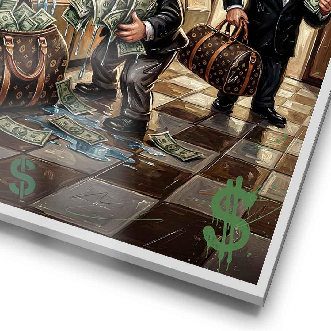 DOTCOMCANVAS® Never Stop Hustlin Poster – gerahmtes Detail